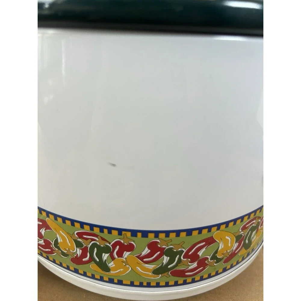 Rival Crock Pot 2 Qt Slow Cooker Model 3122 Chili Pepper Design Vtg 2003 W/Box
